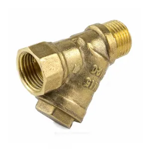 Фильтр сетчатый Y-образный латунь Ду 25 Ру20 1" ВР/НР 4002 с отверстием под пломб Aquasfera 4002-03