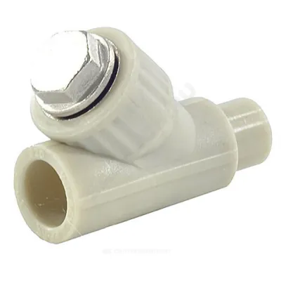 Фильтр PP-R сетчатый серый внутр/наруж пайка Дн 32х45гр VALFEX 10142032Г