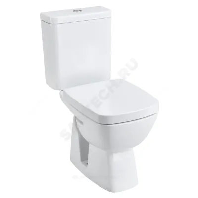 Унитаз-компакт Нео Лайт белый нижний подвод косой выпуск 2/реж дюропласт Santek 1.WH30.2.408