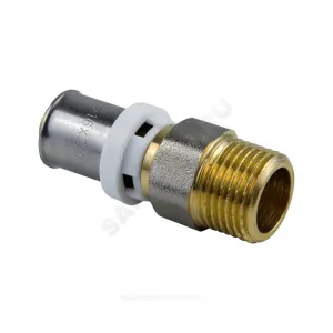Муфта МП латунь никель пресс Дн 32х1" НР ГОСТ 32415-2013 8001 Aquasfera 8001-07