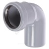 Отвод PP-H серый Дн 50х87гр б/нап в/к RTP (РосТурПласт) 11346