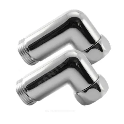 Соединитель для полотенцесушителя латунь Ду 20 (3/4") НР/нак/гайка угловой хром Терминус 4620768888687