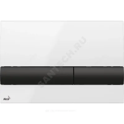 Кнопка для инсталляции белый/черный Alca Plast M1710-8