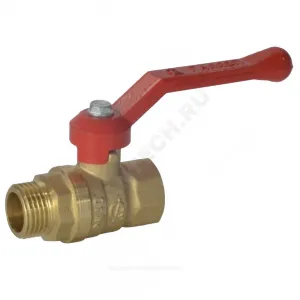 Кран шаровой латунь Стандарт 221 аналог 11б27п1 Ду 32 Ру16 ВР/НР полнопроходной рычаг ГАЛЛОП 103173