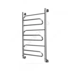 Полотенцесушитель водяной нерж сталь Лесенка Ду 25 (1") НР 400х400мм нижнее подключение в/к соединитель (1"х3/4") Ручей Элит-Металл В-20-01