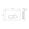 Кнопка для инсталляции OLEAS M1 черная Ideal Standard R0115A6
