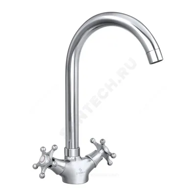 Смеситель для кухонной мойки серия Город И-серия двуручный Славен СЛ-ДВ-И22