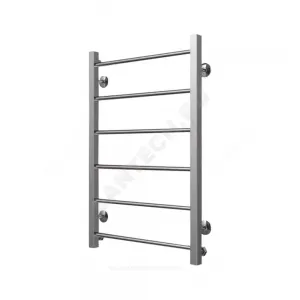 Полотенцесушитель водяной нерж сталь Лесенка Ду 25 (1") НР 500х600мм 5П нижнее подключение в/к соединитель (1"х3/4") Классика-Люкс Элит-Металл В-40-06