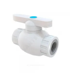 Кран шаровой PP-R полнопроходной белый Дн 25х3/4" ВР RTP (РосТурПласт) 21814