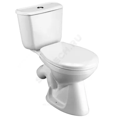 Унитаз-компакт Бриз белый нижний подвод косой выпуск 1/реж полипропилен Santek 1.WH20.2.569