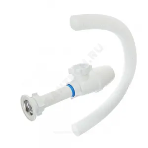 Сифон для умывальника бутылочный 1 1/2"x40 с гофрой 40мм литой выпуск с нержавеющей решёткой Эконом Орио Е-32011