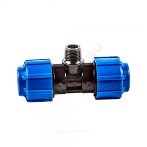 Тройник компрессионный ПЭ Дн 25х1/2"х25 НР ТПК-АКВА 51251225