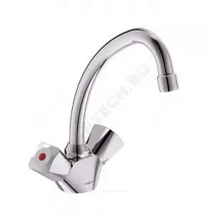 Смеситель для умывальника двуручный PRACTIC Vidima BA227AA