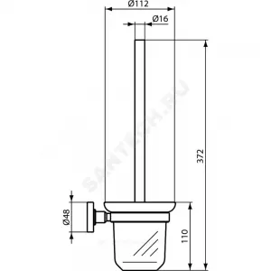 Набор аксессуаров 3 предмета IOM черный матовый Ideal Standard A9245XG