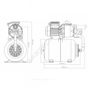 Станция насосная ДЖАМБО 60/35 Ч-24 Джилекс 4020
