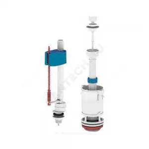 Арматура для бачка сливная/наливная Эконом 1/2" нижнее подключение шток белый 1/реж АНИ Пласт WC4550