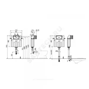 Бачок скрытого монтажа
