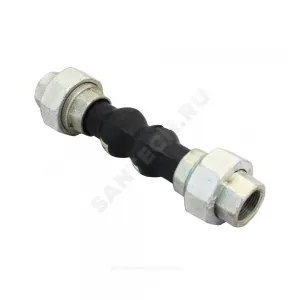 Компенсатор резиновый антивибрационный EPDM DI7140N Ду 15 Ру16 ВР L=200мм Tecofi DI7140N-0015 сжатие/растяжение 22 мм/6 мм