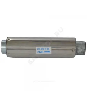 Компенсатор сильфонный осевой однослойный с кожухом с внутренним экраном сталь нерж Ду 125 Ру16 под приварку патрубки сталь L=330мм КСО-Д СМК 125-16-60 сжатие/растяжение 40 мм/20 мм