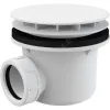 Сифон для поддона 1 1/2"x90 h=84мм слив крышка D=115мм, белая Alca Plast A49B Сифон для поддона 1 1/2"x90 h=84мм слив крышка D=115мм, белая Alca Plast A49B