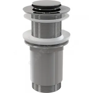 Клапан донный для умывальника латунь 1 1/4" хром слив "клик-клак", пробка D=37мм Alca Plast A394