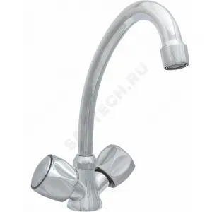 Смеситель для кухонной мойки двуручный ЭКО ЦС-СМ 25ш М_Глобо Центр Сантехники (Подольск) ЭМ902303