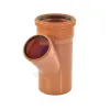 Тройник PP-B переходной коричневый Дн 160х110х87гр б/нап в/к VALFEX 34160110