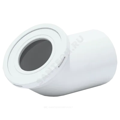 Труба фановая для унитаза 110мм 45гр. для пластиковых труб АНИ Пласт W4220