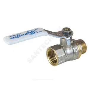 Кран шаровой латунь никель 1103 Standard Ду 15 Ру40 ВР/НР полнопроходной рычаг Aquasfera 1103-01