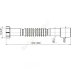 Гофра с гайкой 1 1/4"x32/40 L=390-830мм Alca Plast A750