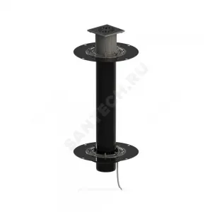 Воронка кровельная с вертикальным выпуском двухуровневая PP Дн 110 с электрообогревом, чугунной решёткой в/к Татполимер ТП-10.100/Р-Э