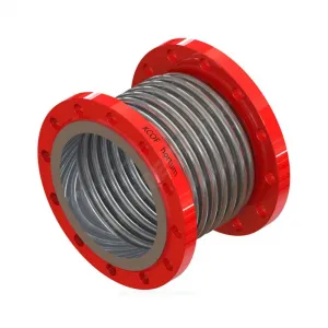 Компенсатор сильфонный осевой многослойный сталь нерж КСОF Ду 100 Ру16 фл поворотный (фл сталь) L=185мм Hortum 0060100-060 сжатие/растяжение 30 мм/30 мм