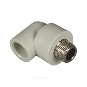 Угольник PP-R комбинированный серый Дн 20х1/2" НР RTP (РосТурПласт) 11049