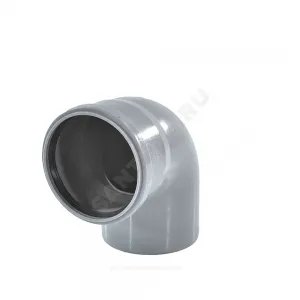 Отвод PP-H серый Дн 110х87гр б/нап в/к VALFEX 20101110 Отвод PP-H серый Дн 110х87гр б/нап в/к VALFEX 20101110