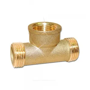 Тройник латунь Ду 15 (1/2") НР/ВР/НР Цветлит ZW50084