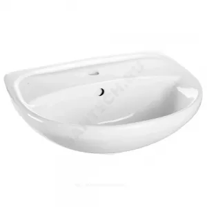 Умывальник подвесной Lyra 55 1 отверстие под смеситель по центру белый Jika 8.1427.1.000.104.9