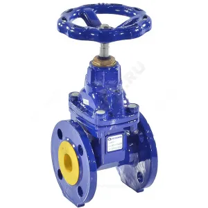 Задвижка чугун 111D аналог МЗВ обрезиненный клин Ду 100 Ру16 Тмакс=70C фл Zetkama 111D100C57