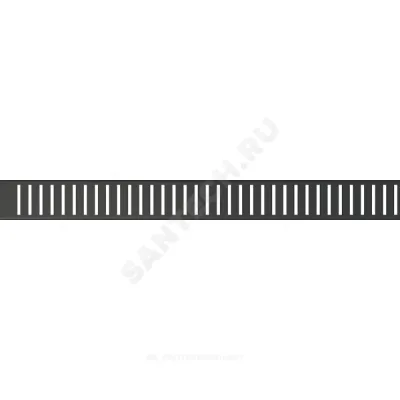 Решетка для душевого лотка нержавеющая сталь L=650мм Alca Plast PURE-650BLACK