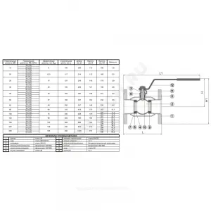 Кран шаровой сталь 11с67п Ду 100 Ру25 фл L=230мм Маршал 2Цф.00.1.025.100/080