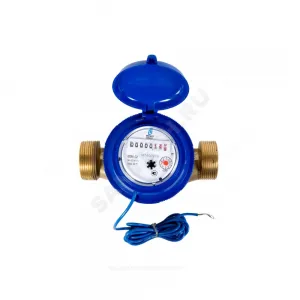 Счётчик х/в крыльчатый одноструйный Ду 32 Ру16 Qn=6 м3/ч 50С L=170мм резьба импульсный В/К ОСВХ ДГ1 исполнение "Нептун" Декаст 76-32-03