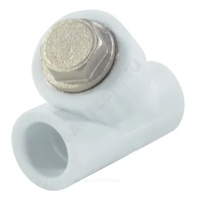 Фильтр PP-R сетчатый белый внутренняя пайка Дн 20х45гр VALFEX 10141020