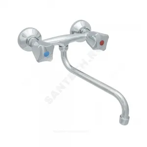 Смеситель для кухонной мойки двуручный нижний излив Стандарт ЦС-СМ 294 М_Кватра Центр Сантехники (Подольск) СМ508806.12