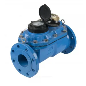 Счётчик х/в комбинированный (крыльчатый и турбинный) Ду 80/20 Ру16 Qn=100 м3/ч 30С L=370мм фл импульсный IP68 СТВК-1 ДГ Декаст 09-80-03