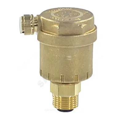Воздухоотводчик автоматический латунь R88I Ду 15 Ру14 G1/2" НР прямой с клап Giacomini R88IY003