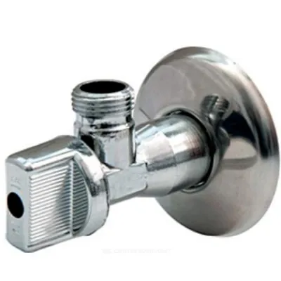 Кран шаровой латунный бытовой хром угловой R613 G1/2" Ру8 НР Giacomini R613X003