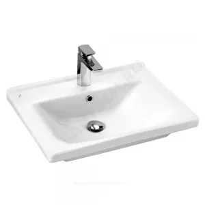 Умывальник мебельный Миранда 60 1 отверстие под смеситель по центру Santek 1.WH30.2.421