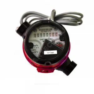 Счётчик г/в крыльчатый одноструйный композитный корпус Ду 15 Ру16 Qn=1,5 м3/ч 95С L=110мм резьба импульсный Б/К ВСГд Тепловодомер R121-015-213-B54