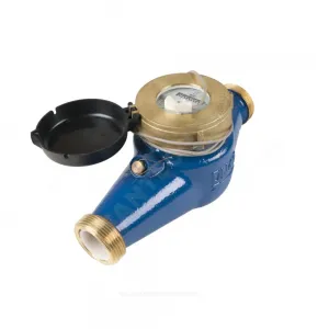 Счётчик х/в крыльчатый многоструйный Ду 40 Ру16 Qn=10 м3/ч 40С L=300мм резьба импульсный В/К IP68 ВКМ М ДГ2 Декаст 71-40-09