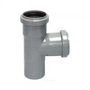Тройник PP-H серый Дн 110х110х87гр б/нап в/к VALFEX 24110110 Тройник PP-H серый Дн 110х110х87гр б/нап в/к VALFEX 24110110