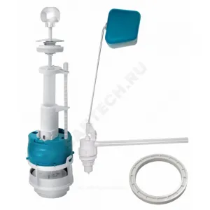 Арматура для бачка сливная/наливная АС2 1/2" боковое подключение шток белый 1/реж универсал Инкоэр И-Сба-Бм-Б-В